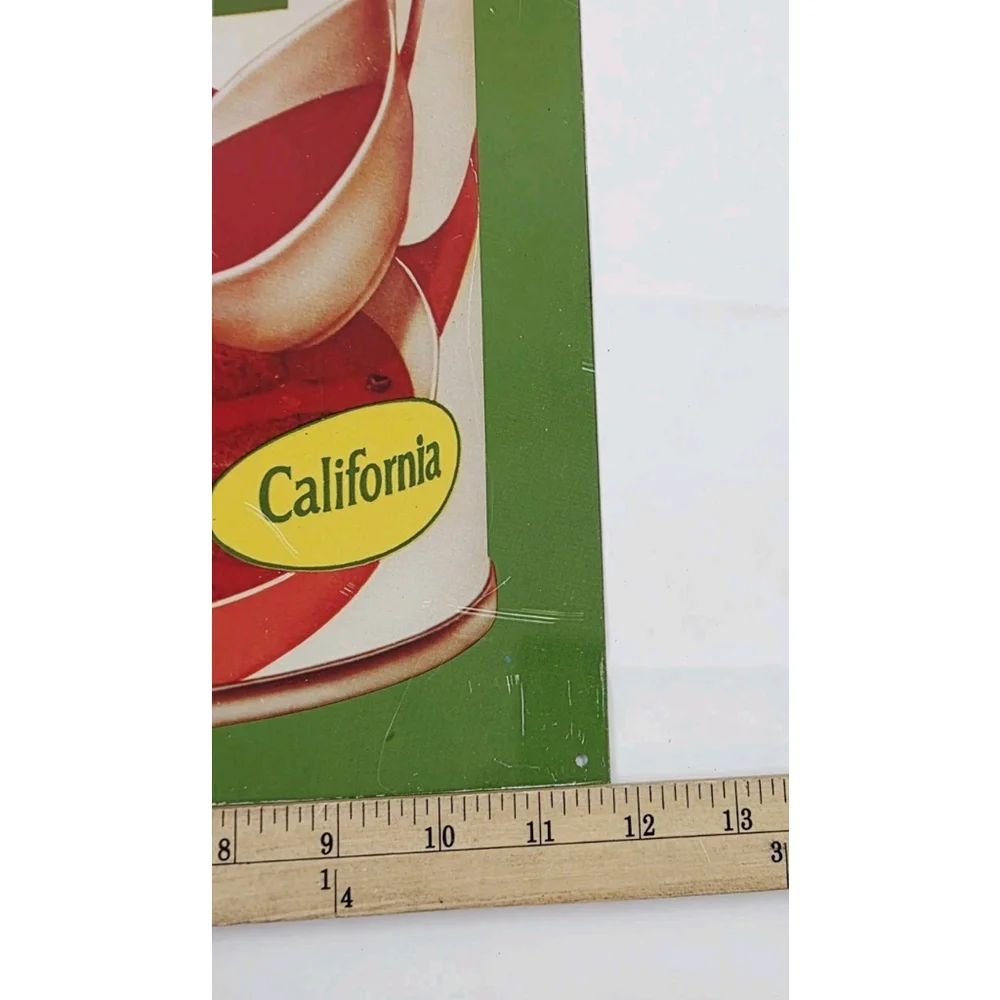 Vintage Metal Wall Sign Advertising Contadina Tomato Sauce
